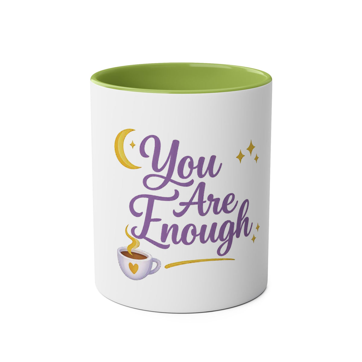 You Are Enough — Affirmation Quote Mug | Navy