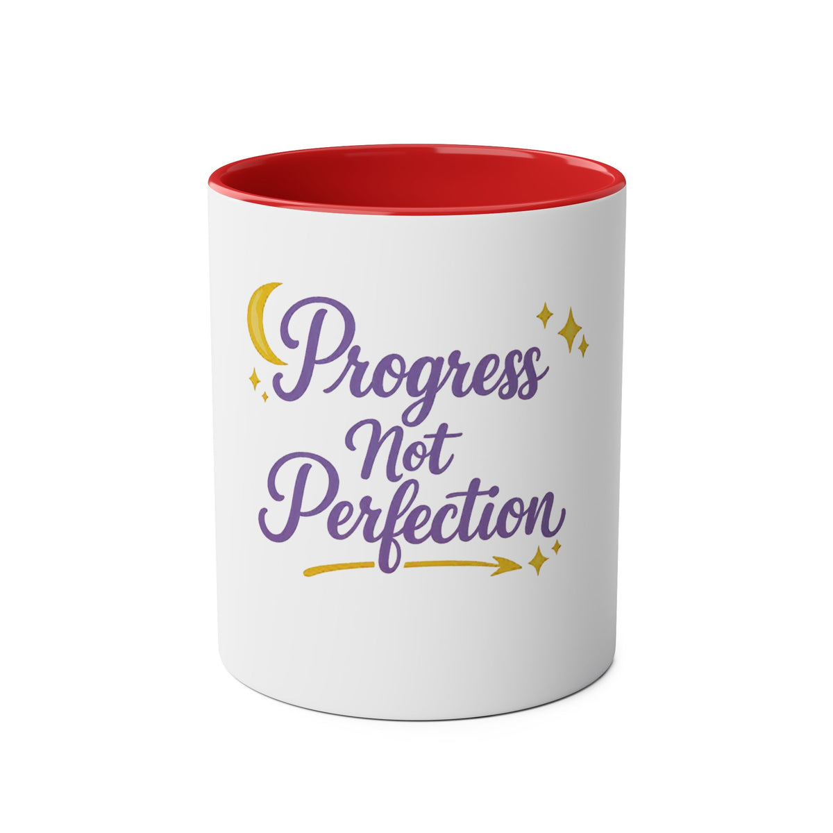 Progress Not Perfection — Affirmation Quote Mug