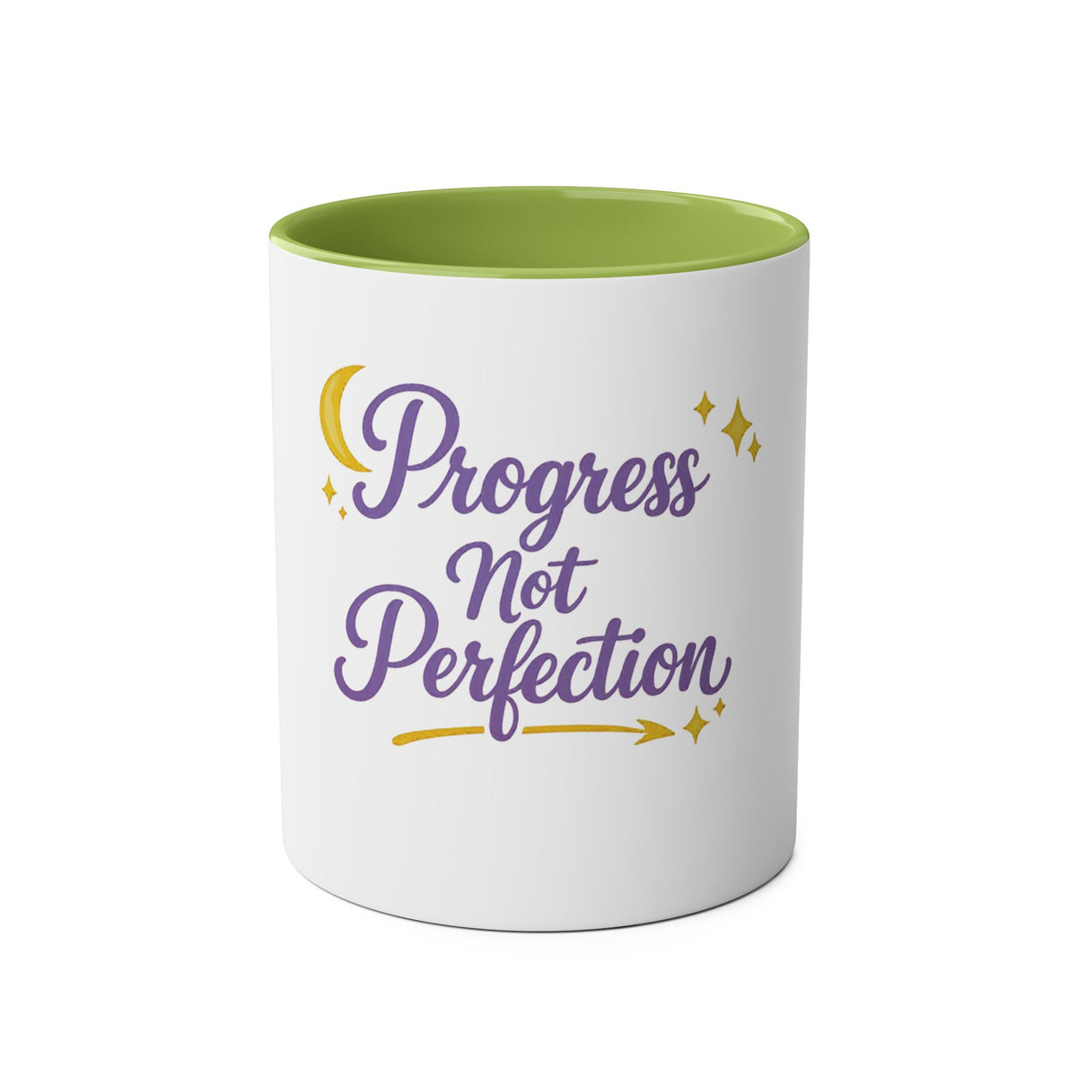 Progress Not Perfection — Affirmation Quote Mug