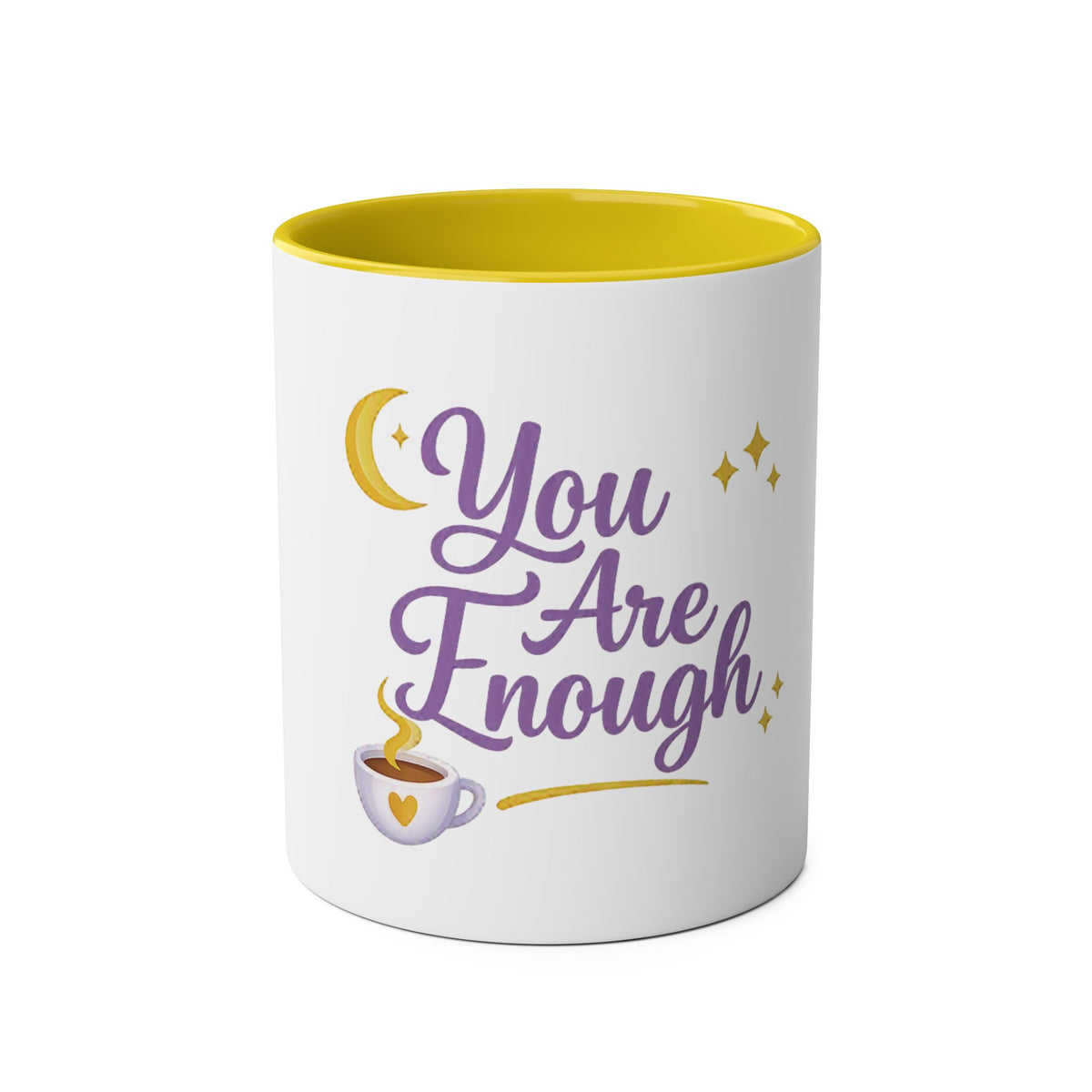 You Are Enough — Affirmation Quote Mug | Navy