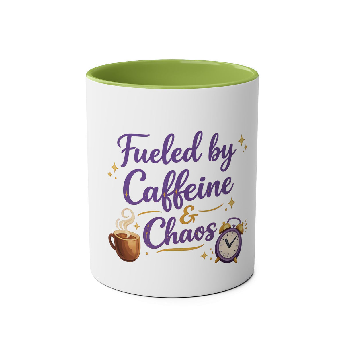 Fueled by Caffeine & Chaos — Funny Quote Mug