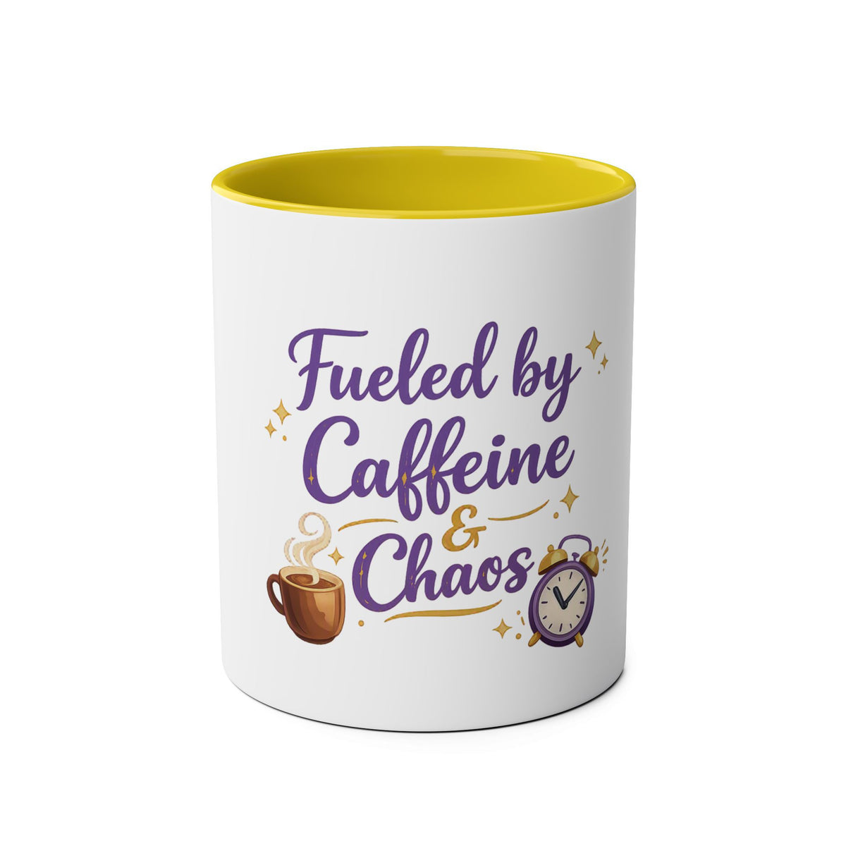 Fueled by Caffeine & Chaos — Funny Quote Mug