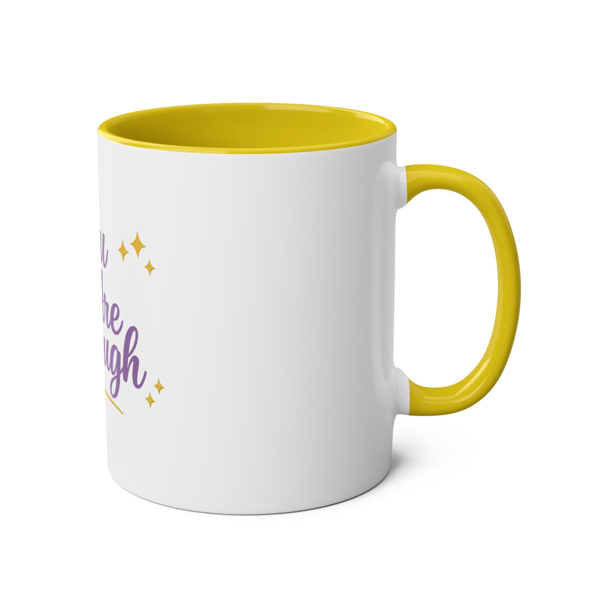 You Are Enough — Affirmation Quote Mug | Navy