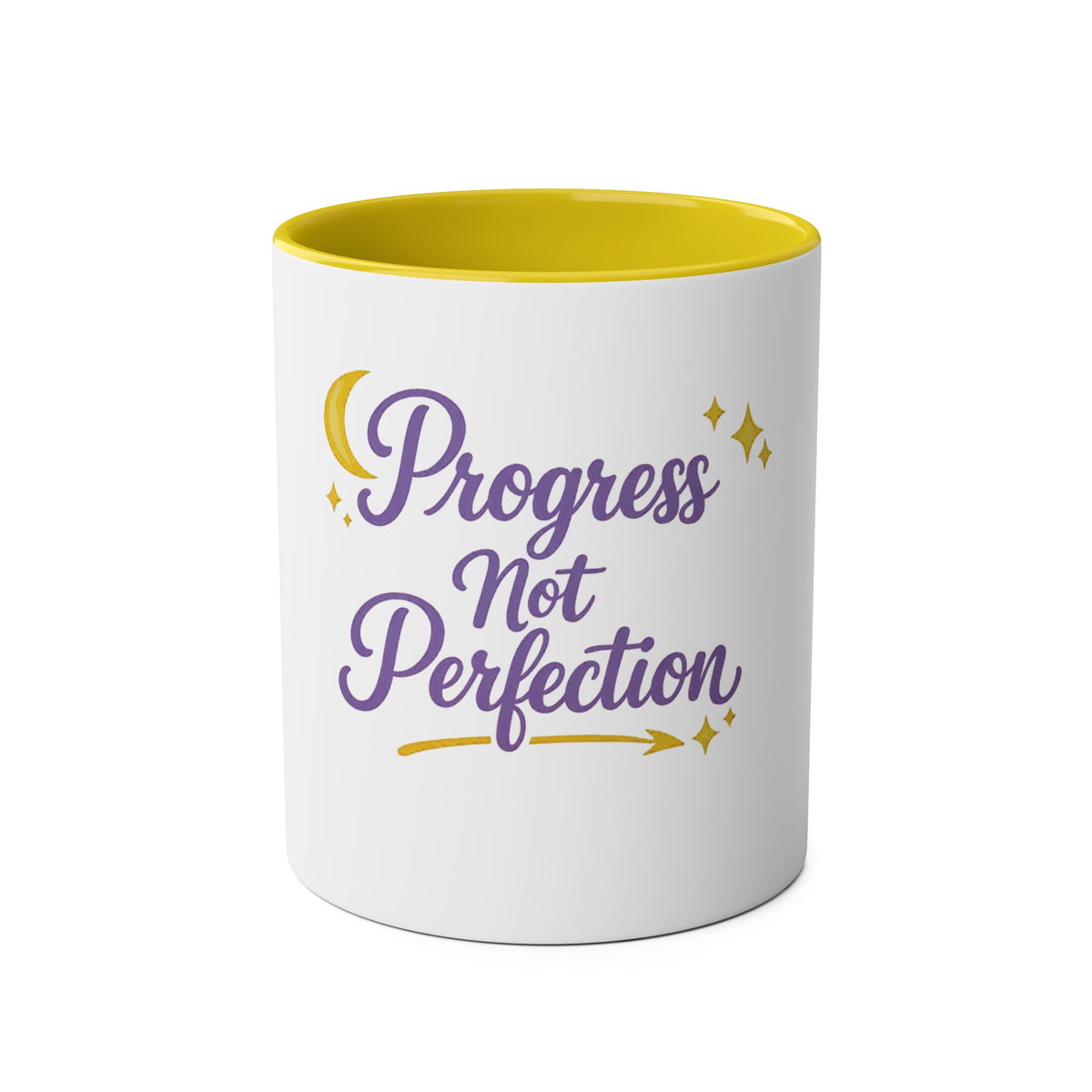Progress Not Perfection — Affirmation Quote Mug