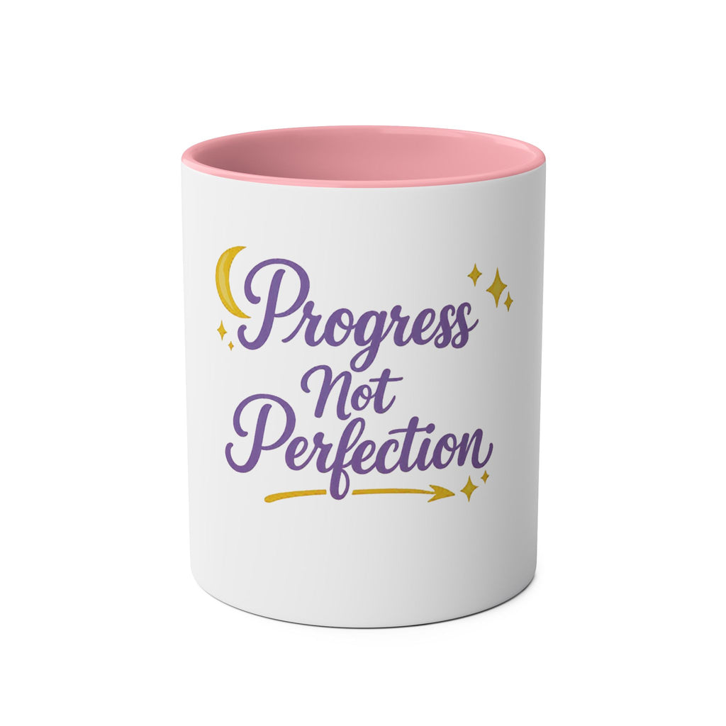 Progress Not Perfection — Affirmation Quote Mug