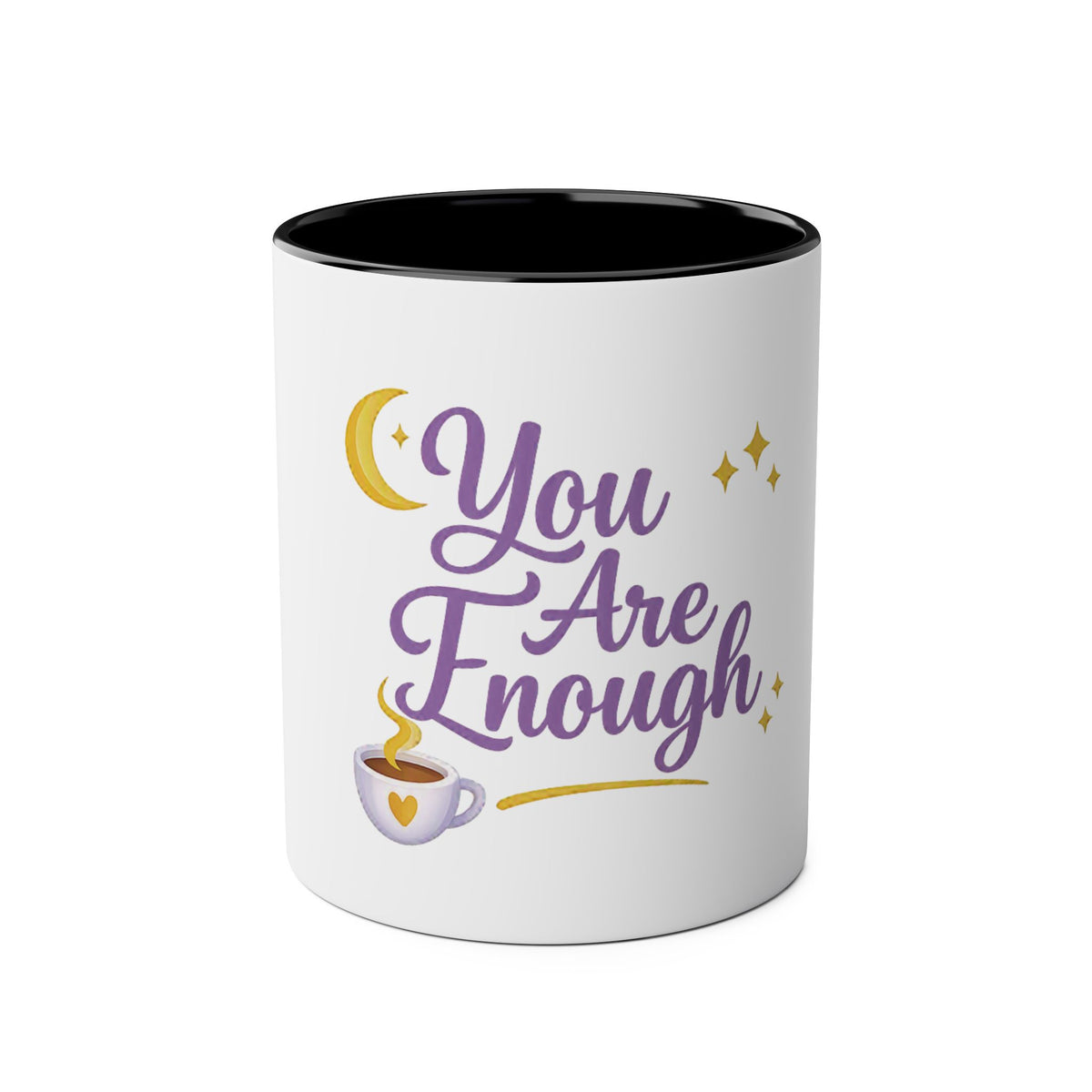 You Are Enough — Affirmation Quote Mug | Navy