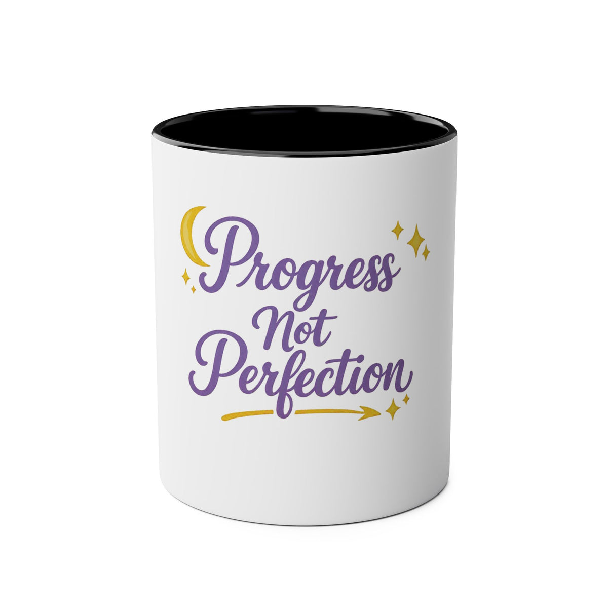 Progress Not Perfection — Affirmation Quote Mug