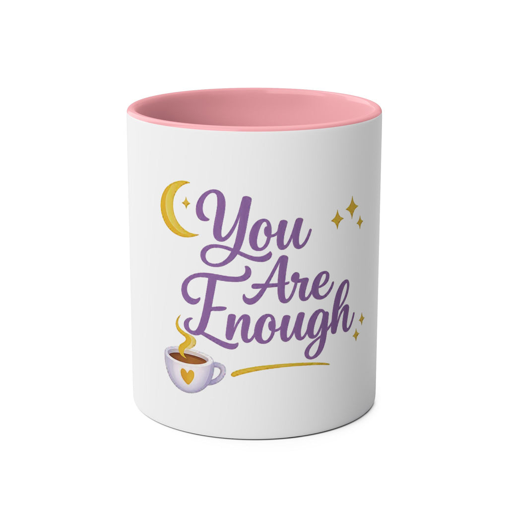 You Are Enough — Affirmation Quote Mug | Navy