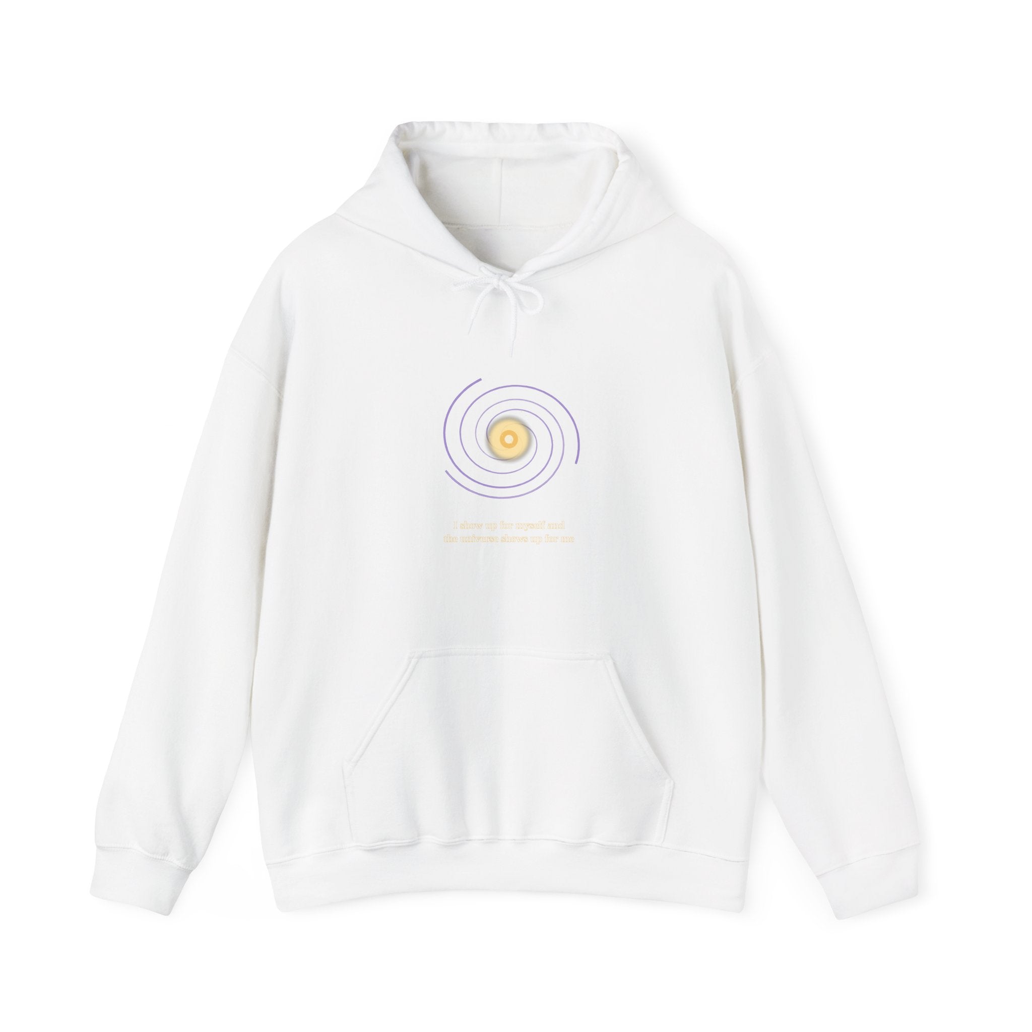 Celestial Affirmation Hoodie | "I Show Up For Myself" Quote Sweatshirt | Manifestation Gift for Her