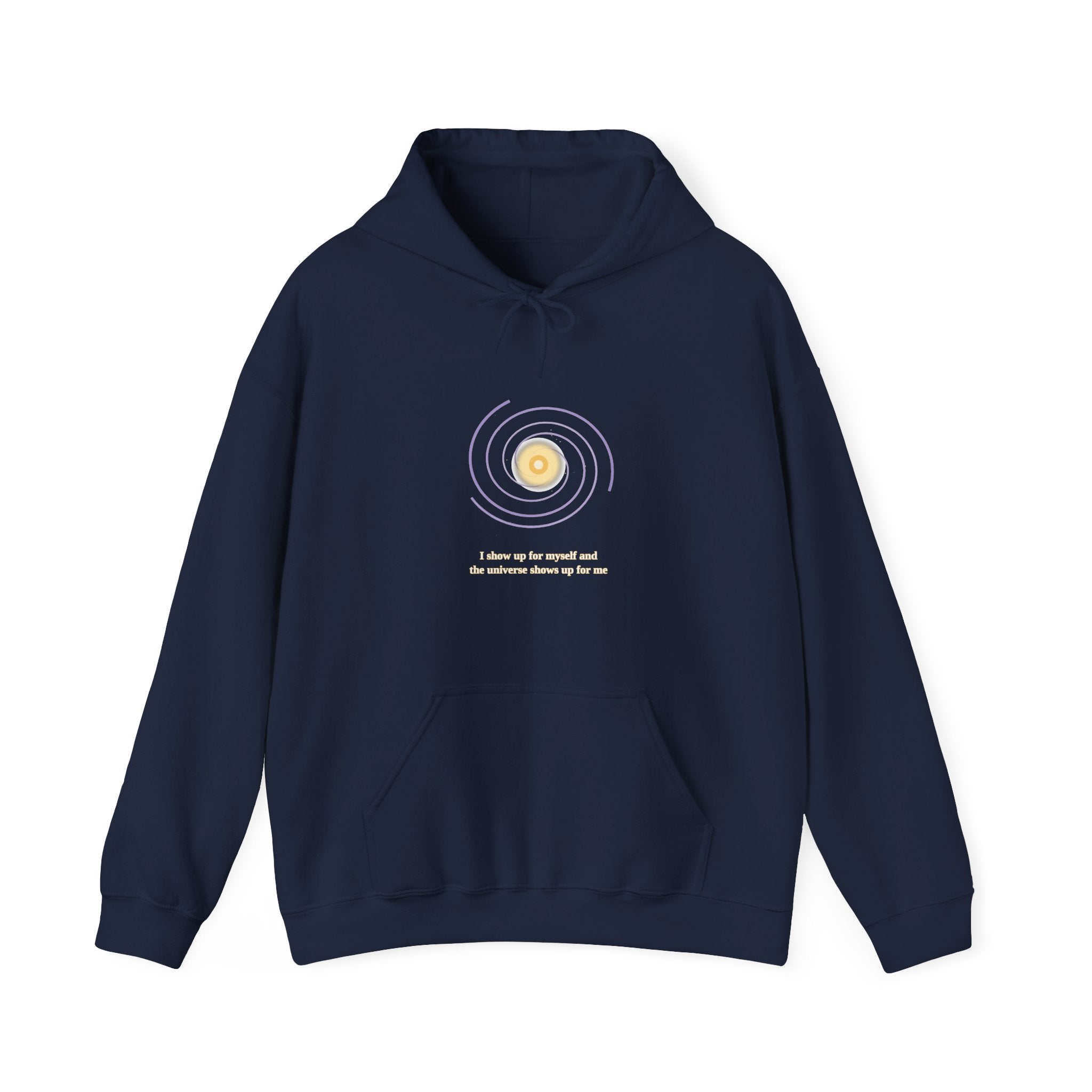 Celestial Affirmation Hoodie | "I Show Up For Myself" Quote Sweatshirt | Manifestation Gift for Her