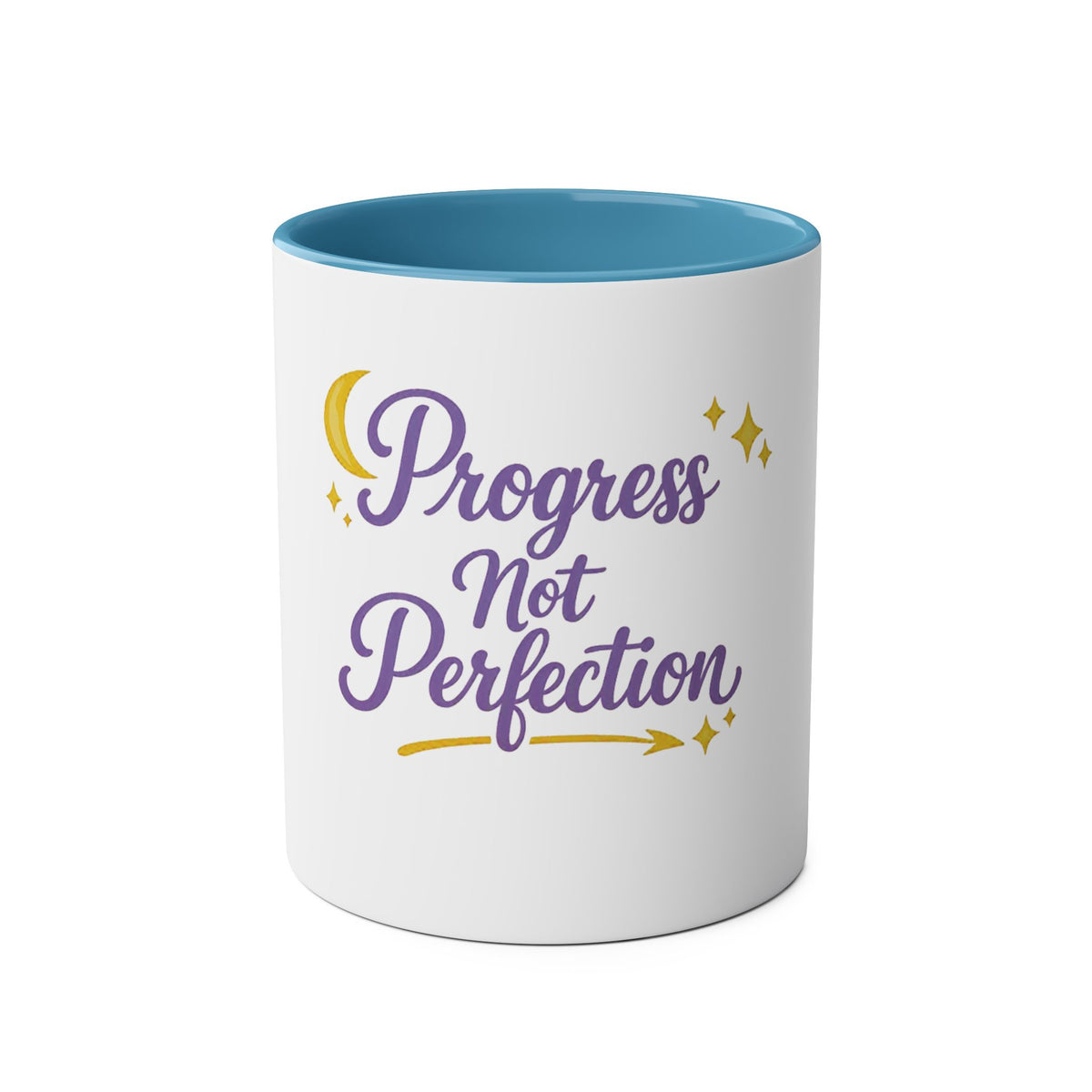 Progress Not Perfection — Affirmation Quote Mug