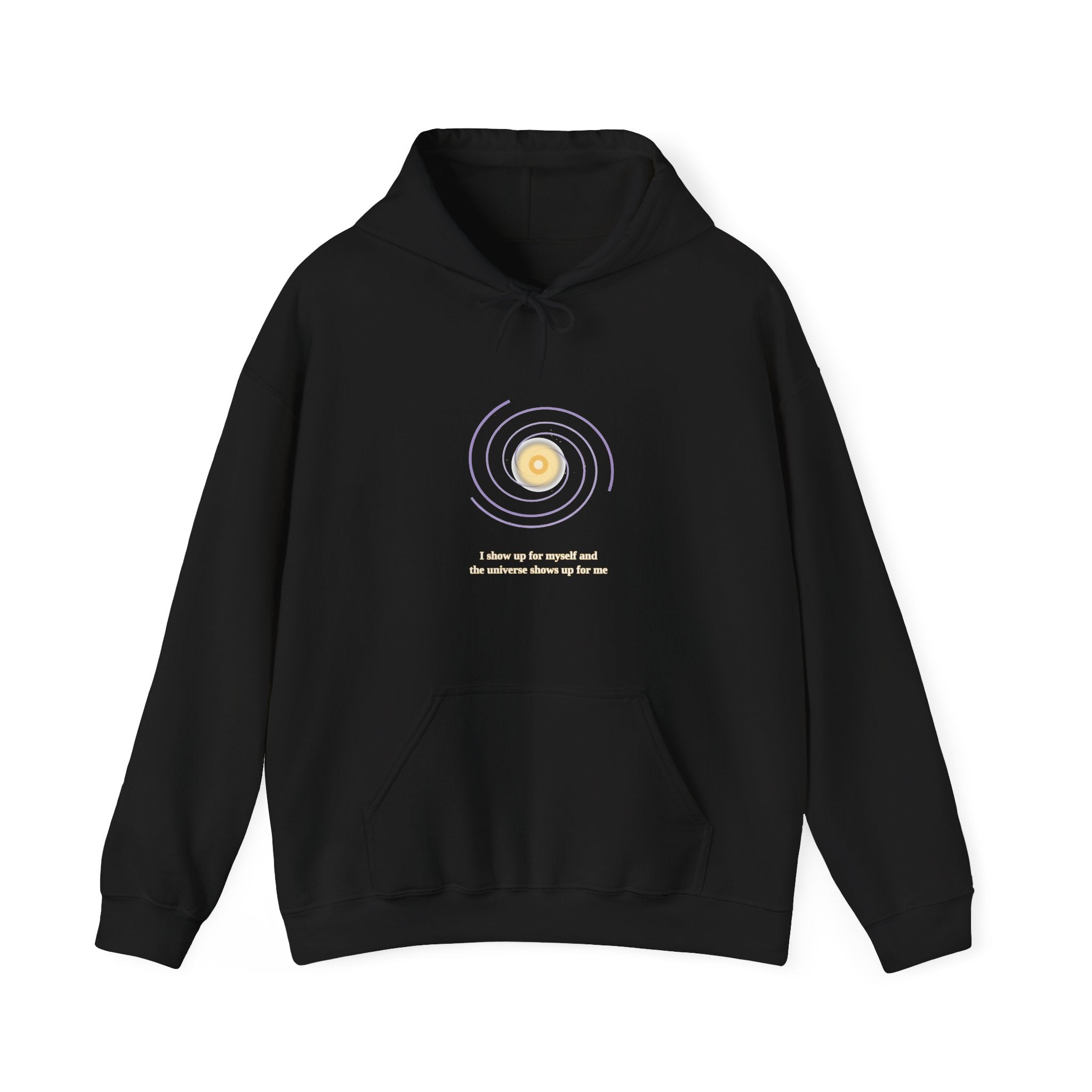 Celestial Affirmation Hoodie | "I Show Up For Myself" Quote Sweatshirt | Manifestation Gift for Her