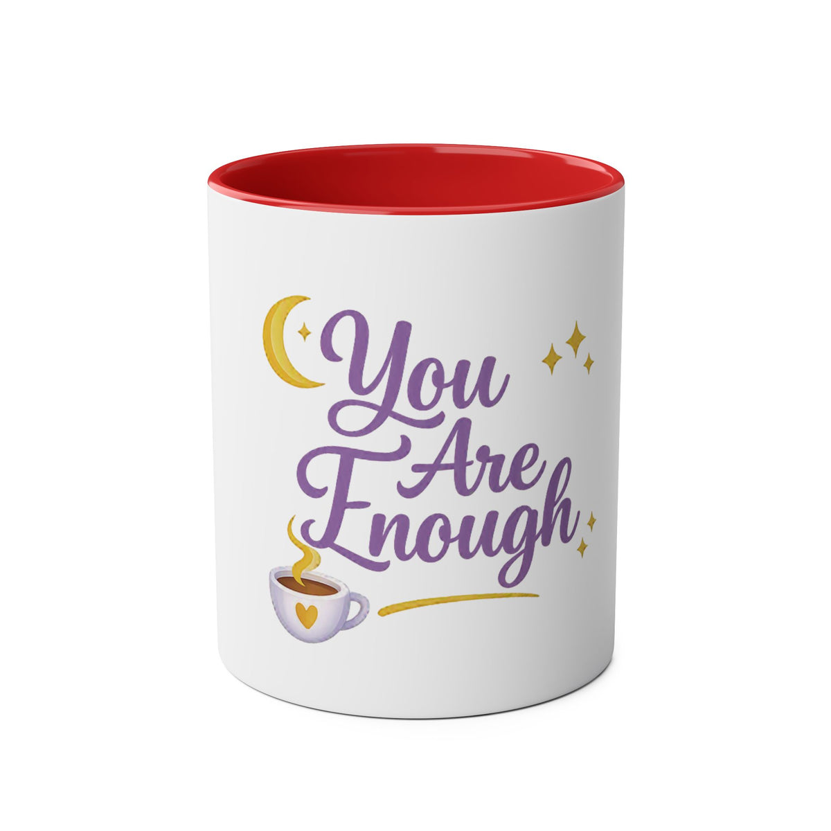 You Are Enough — Affirmation Quote Mug | Navy