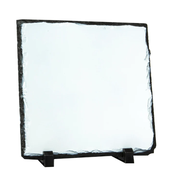 Natural Rock Photo Slate with stand - 2 size options
