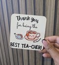 Personalised Square MDF Coaster with Cork Backing | Custom Photo & Logo Gift